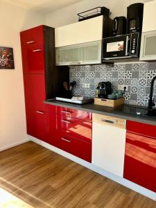 Kuchyň nebo kuchyňský kout v ubytování bloom - Zentral, modern, großzügig für 1-6 Pers