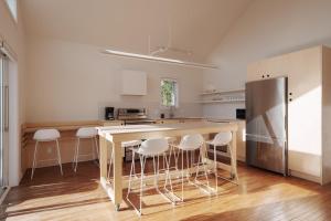 Una cocina o zona de cocina en Chalets OST Shefford FORFAIT GROUPE