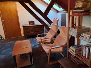 Posezení v ubytování la maison du sabotier + 6 fotografií