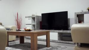 Apartman Crvenka stan na dan的厨房或小厨房