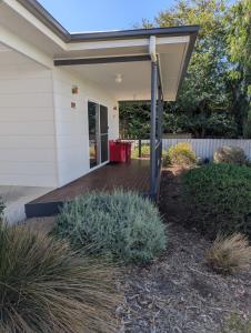 a deck with awning on a house at Southern Comfortable in Goolwa North