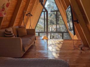 Posezení v ubytování Horizons by PeaksView Chalets