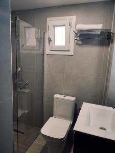 Koupelna v ubytování Plaza Hotel