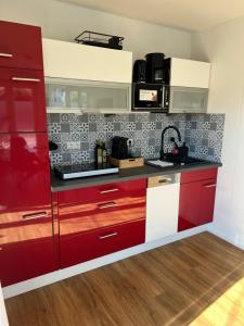 Kuchyň nebo kuchyňský kout v ubytování bloom - Zentral, modern, großzügig für 1-6 Pers