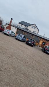 布勒伊拉La Olteanu的停在房子前面的一组汽车