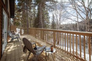 Balkón nebo terasa v ubytování Indian Falls Chalets