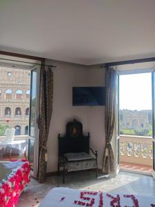 TV o dispositivi per l'intrattenimento presso View Colosseo From Jacuzzi