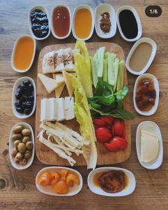 a bunch of different types of food on a table at Erdem Ciftligi/ Ephesus Arena in Selçuk