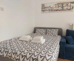 Posteľ alebo postele v izbe v ubytovaní Życzliwy Apartament z garażem