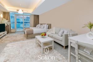 Posezení v ubytování Sokon Residence Partial Nile view at Maadi