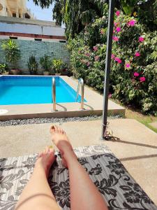 Piscina di Blandine's Little Heaven o nelle vicinanze