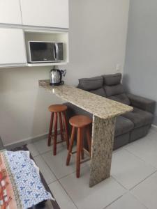 Η κουζίνα ή μικρή κουζίνα στο Apartamento a Beira Mar