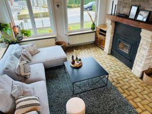 Een zitgedeelte bij Refugio Wolvenberg