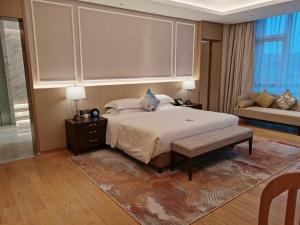Huangshan Parkview International Hotel客房内的一张或多张床位