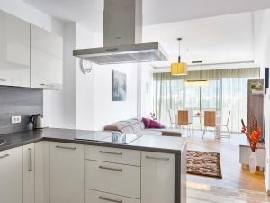 Kjøkken eller kjøkkenkrok på Lux Apartments Sunrior