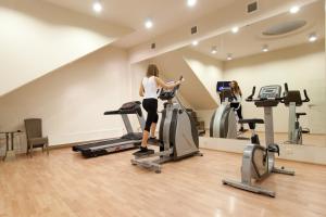 Fitness centrum a/nebo fitness zařízení v ubytování Art Hotel