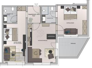 Plán poschodí v ubytovaní Haus St Anton - INKL PREMIUM SOMMERKARTE