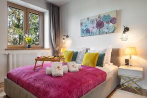 Posteľ alebo postele v izbe v ubytovaní WILLA JAROSTA & SPA, AC -free parking
