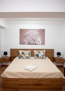Katil atau katil-katil dalam bilik di Apartments Rooftop Prilep