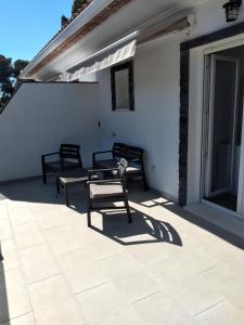 Balkón nebo terasa v ubytování Boutique Algarrobo