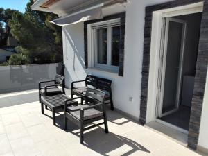 Balkón nebo terasa v ubytování Boutique Algarrobo