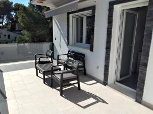 Balkón nebo terasa v ubytování Boutique Algarrobo