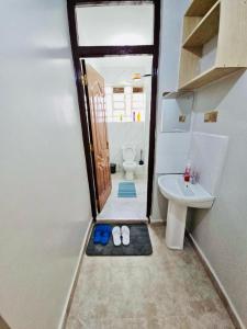 Koupelna v ubytování Treands BnB