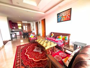 Χώρος καθιστικού στο Baldeyan Breeze - A Himalyan Homestay