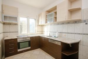 Kuchyň nebo kuchyňský kout v ubytování Aleksandra Apartments Utjeha