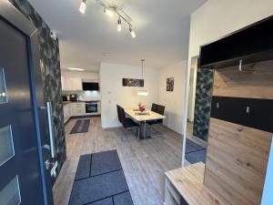 Kuchyň nebo kuchyňský kout v ubytování Ferienwohnung Bachmann