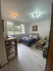 Postel nebo postele na pokoji v ubytování Apartmani Krčmarica 10