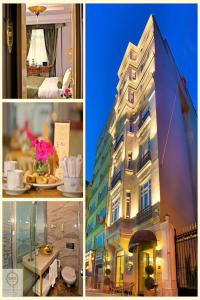 a collage of photos of various buildings at Taksim Star Hotel in Istanbul