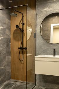 Koupelna v ubytování Ganzo Boutique Hotel