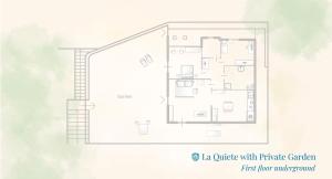 Půdorys ubytování La Quiete with private Garden by Rent All Como
