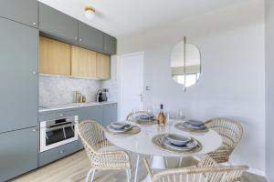 Η κουζίνα ή μικρή κουζίνα στο Beau Studio Vue Mer