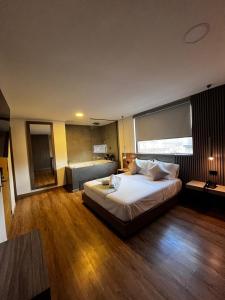 Postel nebo postele na pokoji v ubytování Hotel Time Oclock