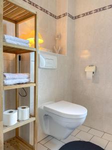 Koupelna v ubytování Hotel Carolaruh
