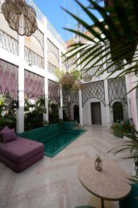 Zahrada ubytování Riad Rumi Marrakech Medina