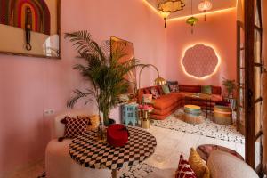 Posezení v ubytování Riad Rumi Marrakech Medina