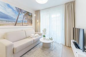 TV a/nebo společenská místnost v ubytování Apartament Młyńska 10 + 51 fotografií