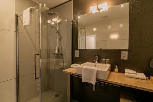 Koupelna v ubytování B&B Villa Curtricias