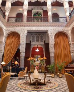 Posezení v ubytování Riad Fes - Relais & Châteaux