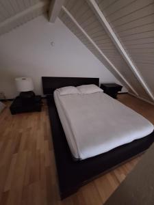 Postel nebo postele na pokoji v ubytování Casa Jean-Jacques Rousseau