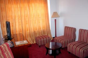 Χώρος καθιστικού στο Hotel Bukhara Grand Adress Ibrohim Muminov Str 8