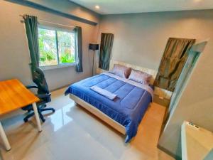 Postel nebo postele na pokoji v ubytování Larnthong Villa Fisherman Bophut Kohsamui + 37 fotografií