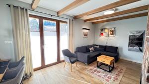 Χώρος καθιστικού στο Przystanek Jaworki - Apartament w Jaworkach