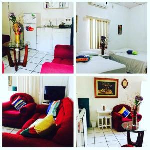 Postel nebo postele na pokoji v ubytování Apartamentos Los Ángeles , Managua , Nic