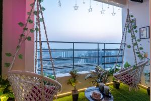 Landskap semula jadi dekat dengan apartmen