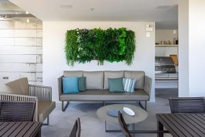 Гостиная зона в Studio c Piscina e Academia a 13 min de Copa.