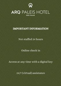 Fotografie z fotogalerie ubytování ARQ Paleis Hotel v Haagu